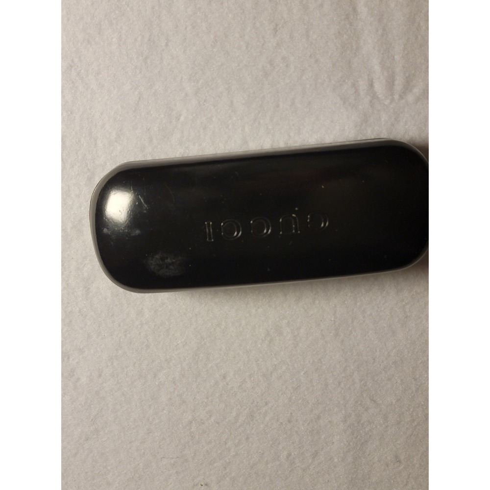Gucci Black‎ Clamshell Eyeglasses Sunglasses Velvet Lined Hard Case Used